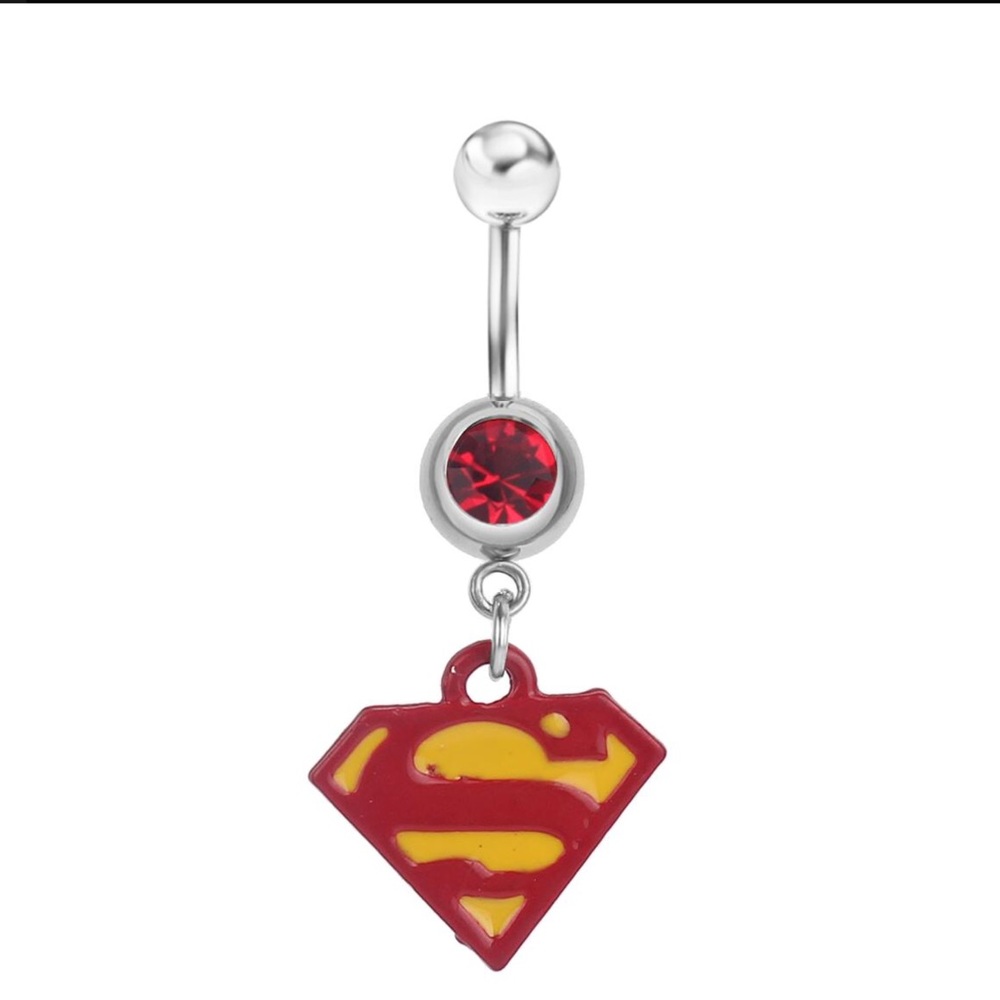 Superman Belly Button Ring